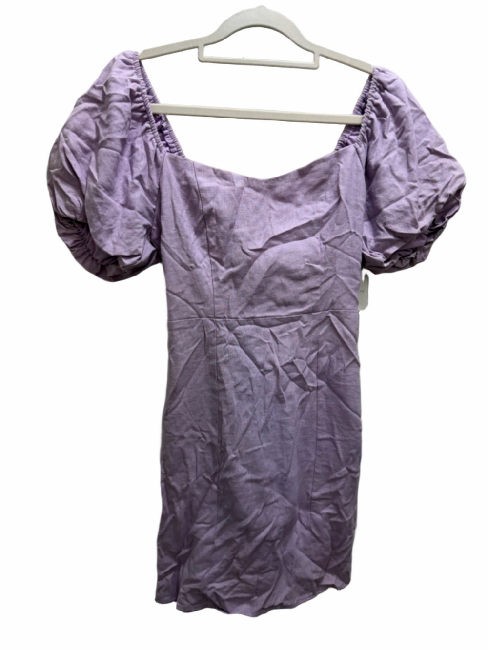 NWT Altr’d State Puff Sleeve Mini Dress in Purple Size Small - Picture 5 of 15